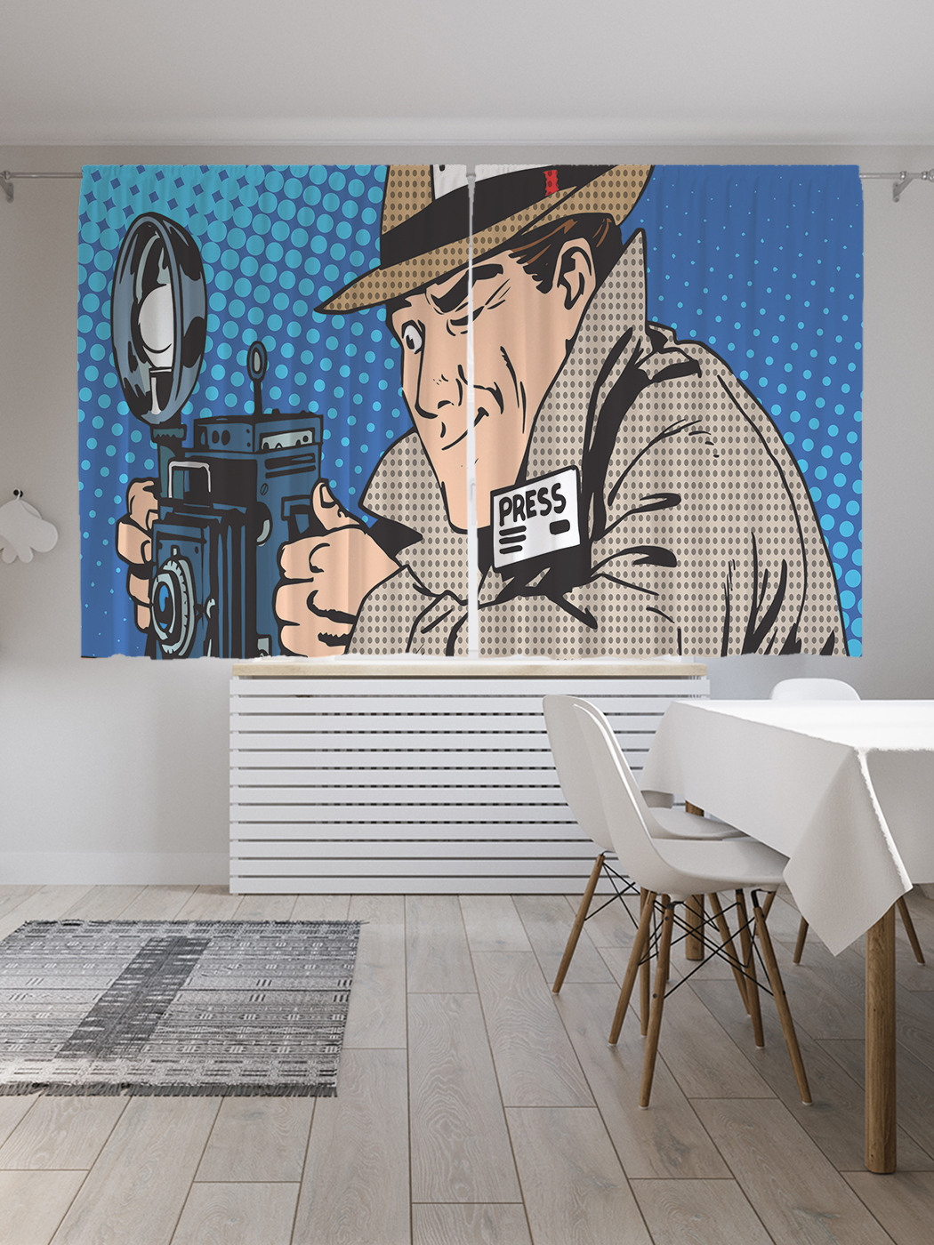 

Шторы JoyArty с фотопечатью "Фото для прессы" из сатена, 290х180 см, Фото для прессы