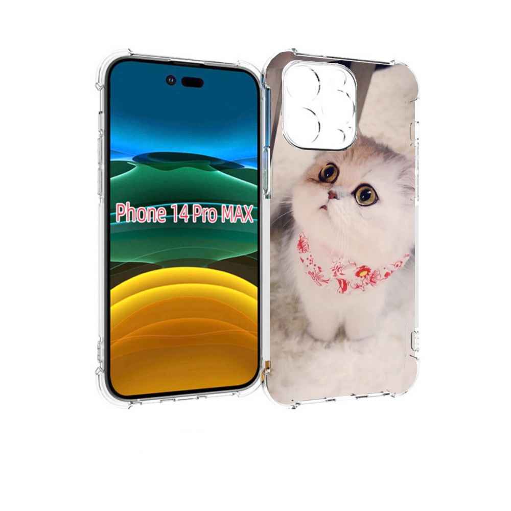 

Чехол MyPads Котеночек женский для iPhone 14 Pro Max, Прозрачный, Tocco