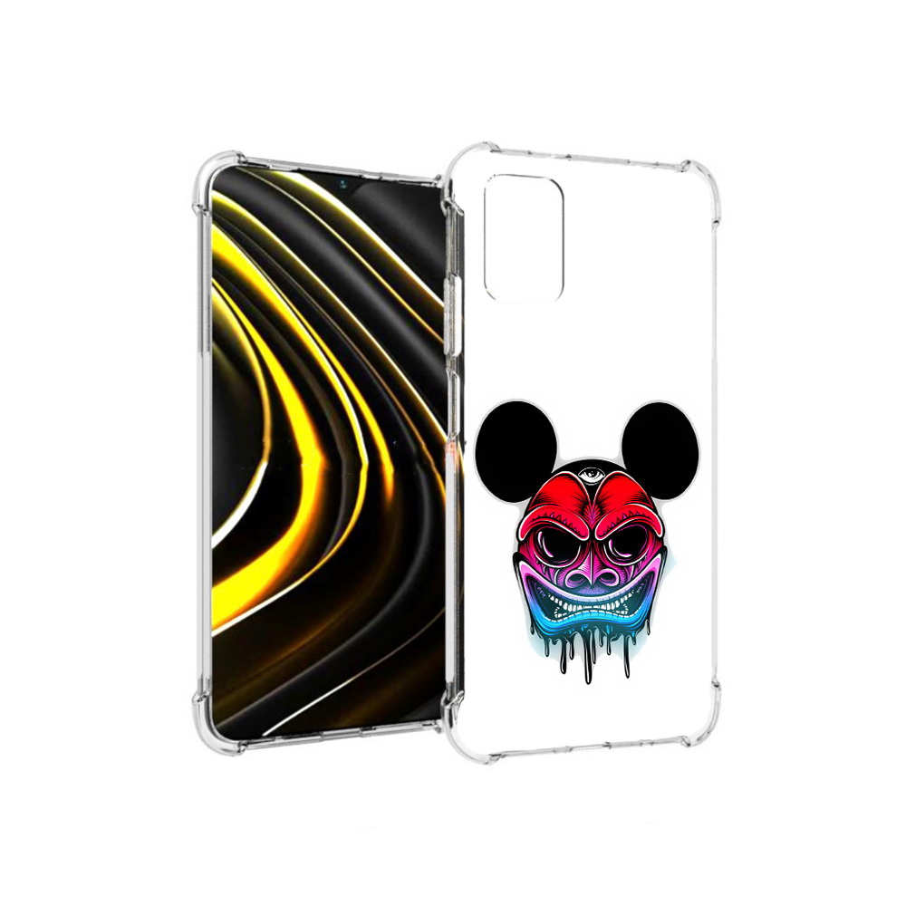 

Чехол MyPads Tocco для Xiaomi Poco M3 микки в маске (PT156204.280.473), Прозрачный, Tocco