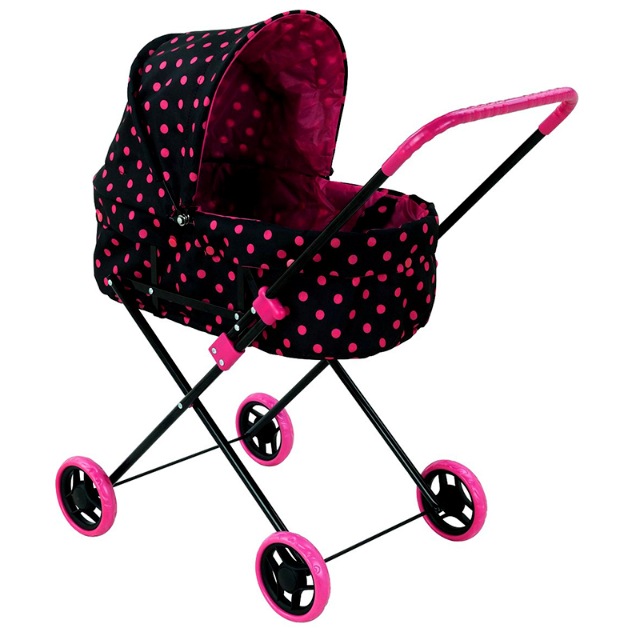 фото Коляска для кукол классическая buggy boom для кукол mixy 8013-m1218 с козырьком