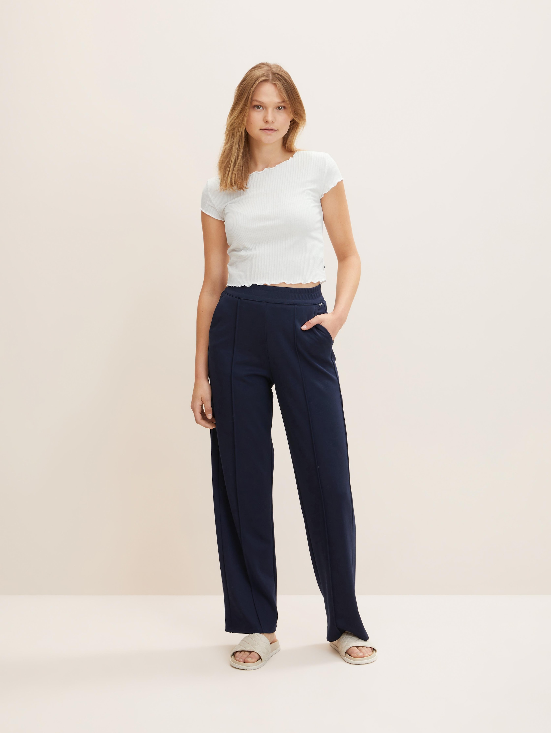 

Брюки женские TOM TAILOR 1032733 синие XS, 1032733