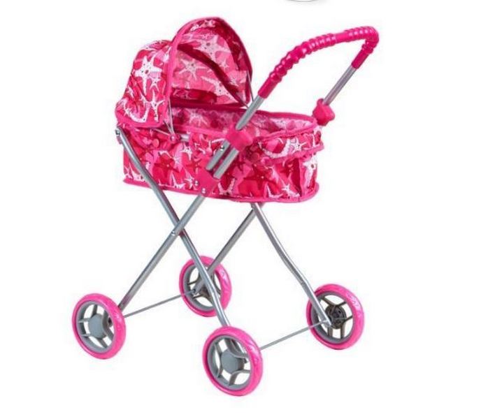 

Коляска для кукол классическая Buggy Boom для кукол Mixy 8015-M1002 с козырьком