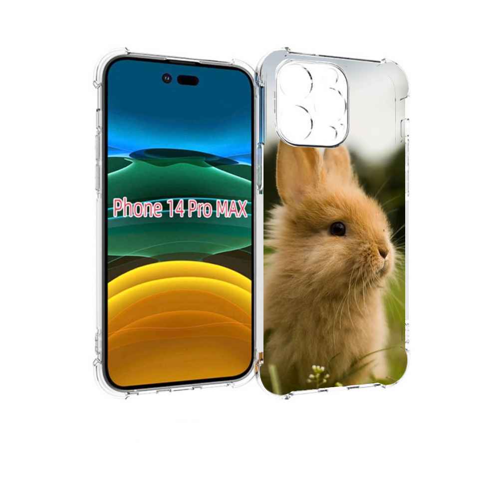

Чехол MyPads Кролик для iPhone 14 Pro Max, Прозрачный, Tocco