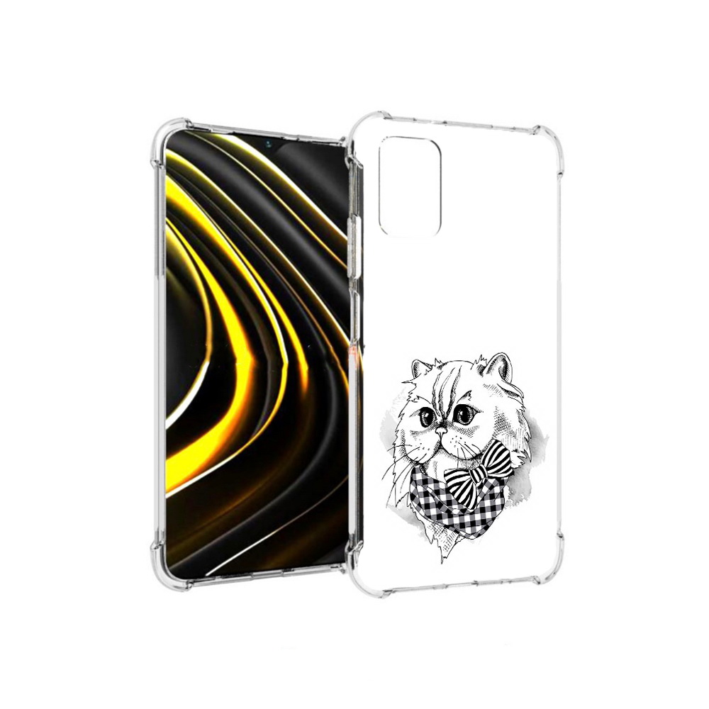 

Чехол MyPads Tocco для Xiaomi Poco M3 нарисованная красивая кошечка (PT156204.280.503), Прозрачный, Tocco