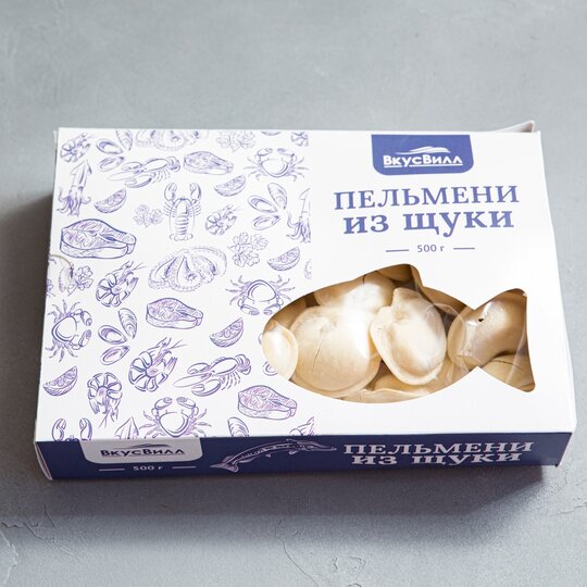 Пельмени ВкусВилл рыбные из щуки 500 г