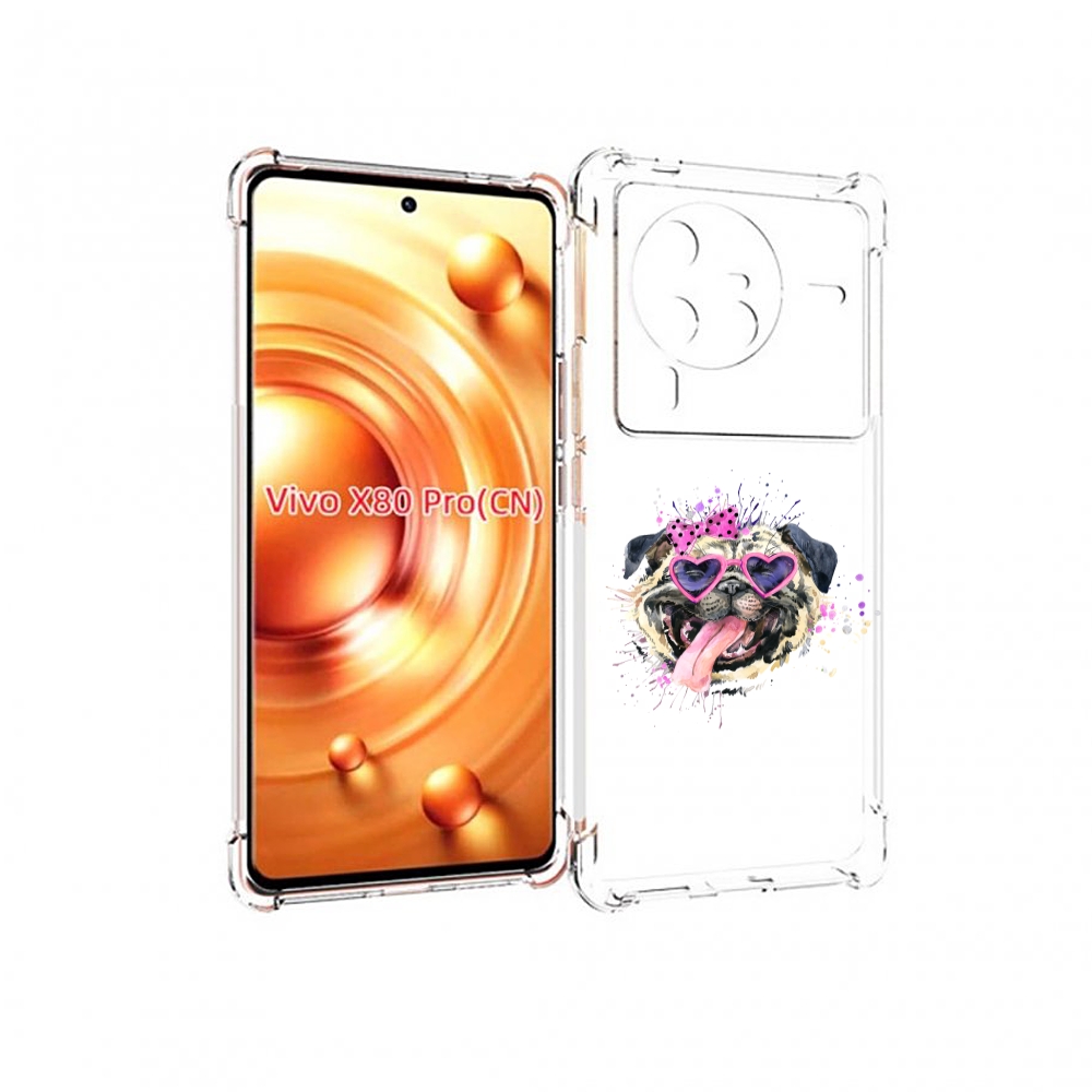 

Чехол MyPads Веселая собака для Vivo X80 PRO, Прозрачный, Tocco