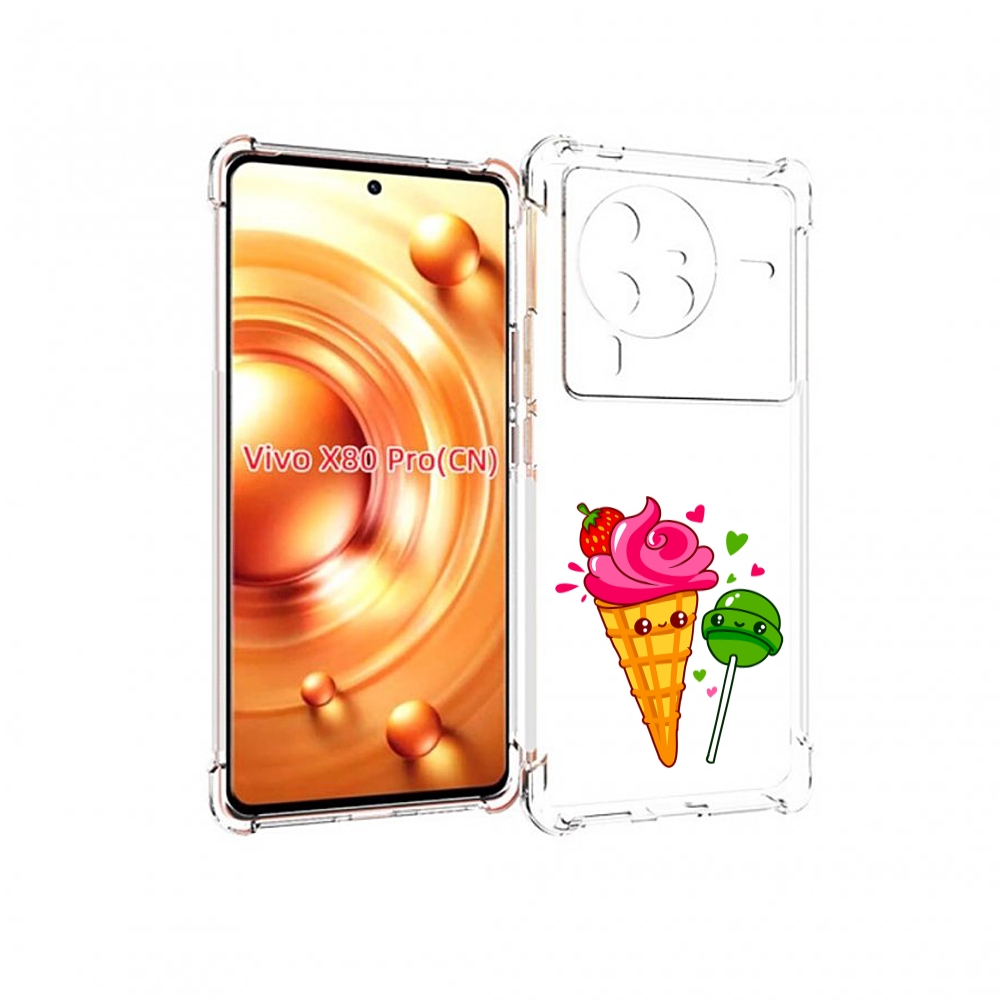 

Чехол MyPads Вкусняшки для Vivo X80 Pro, Прозрачный, Tocco