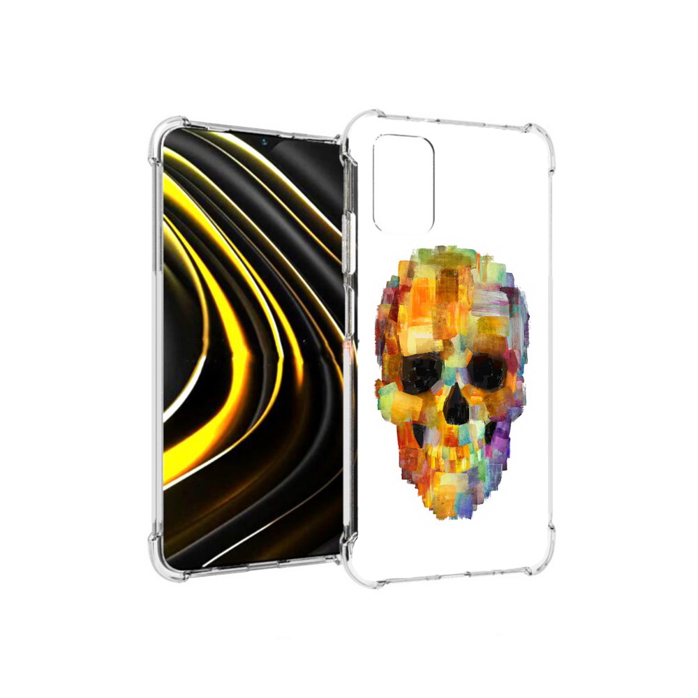 

Чехол MyPads Tocco для Xiaomi Poco M3 нарисованный череп (PT156204.280.516), Прозрачный, Tocco