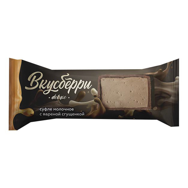 

Суфле Вкусберри молочное с вареной сгущенкой 23% 40 г