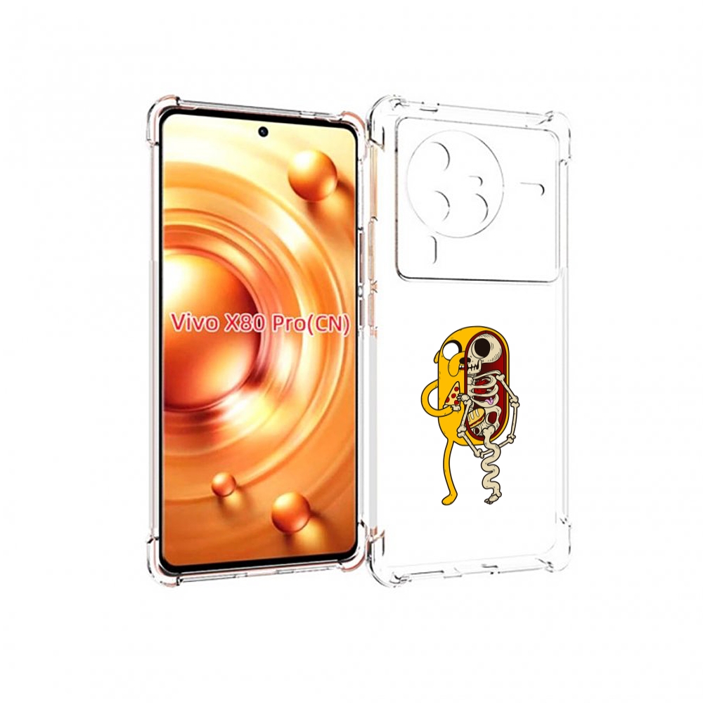 

Чехол MyPads Джейк скелет для Vivo X80 PRO, Прозрачный, Tocco