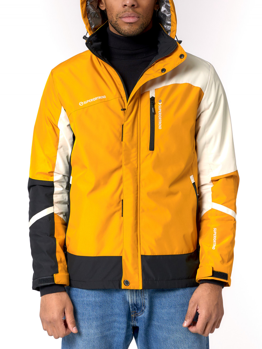 Спортивная куртка мужская NoBrand AD3589 желтая L