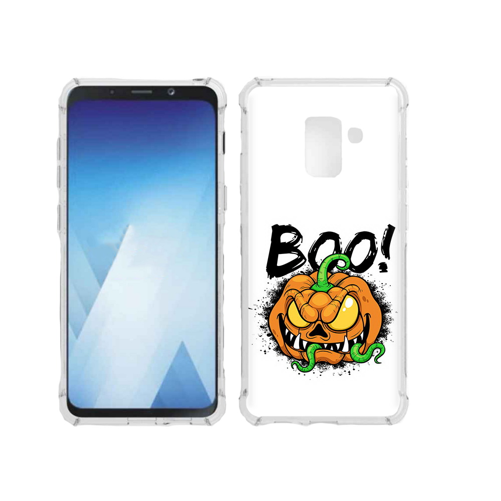 

Чехол MyPads Tocco для Samsung Galaxy A5 (2018) Хэллоуин бу (PT95317.573.193), Прозрачный, Tocco