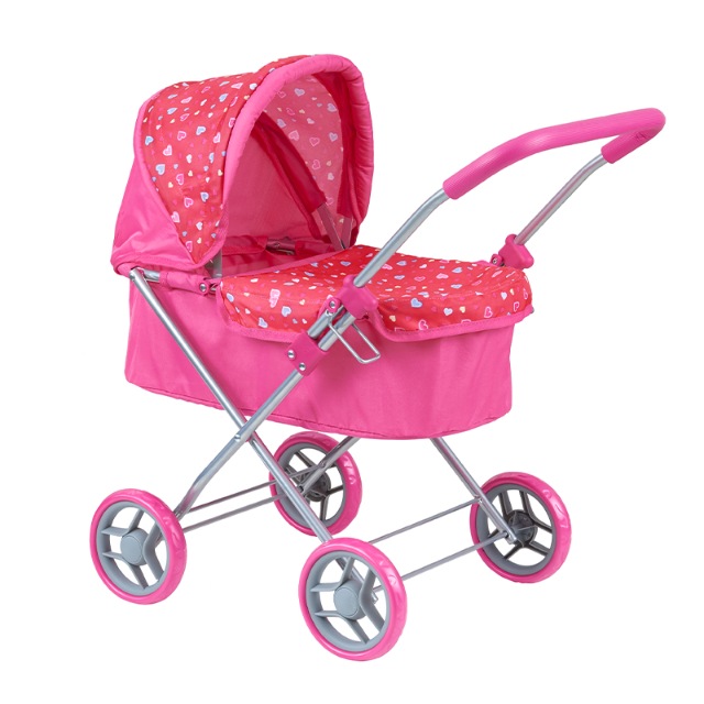 

Коляска для кукол классическая Buggy Boom для кукол Mixy 8015-M1413 с козырьком