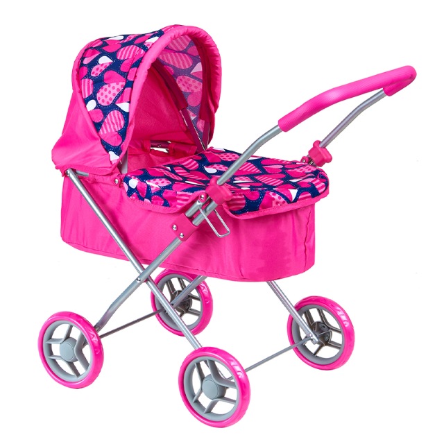 фото Коляска для кукол классическая buggy boom для кукол mixy 8015-m2010 с козырьком