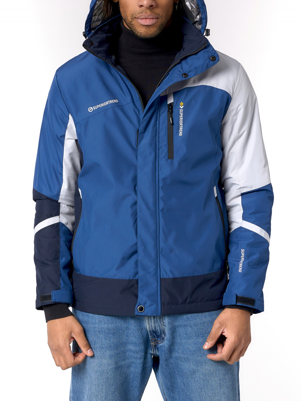 фото Спортивная куртка мужская nobrand ad3589 синяя xl