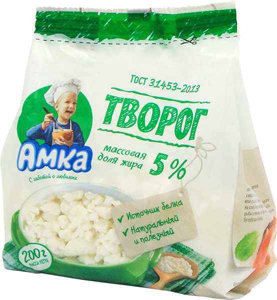 Творог Амка 5% бзмж 200 г