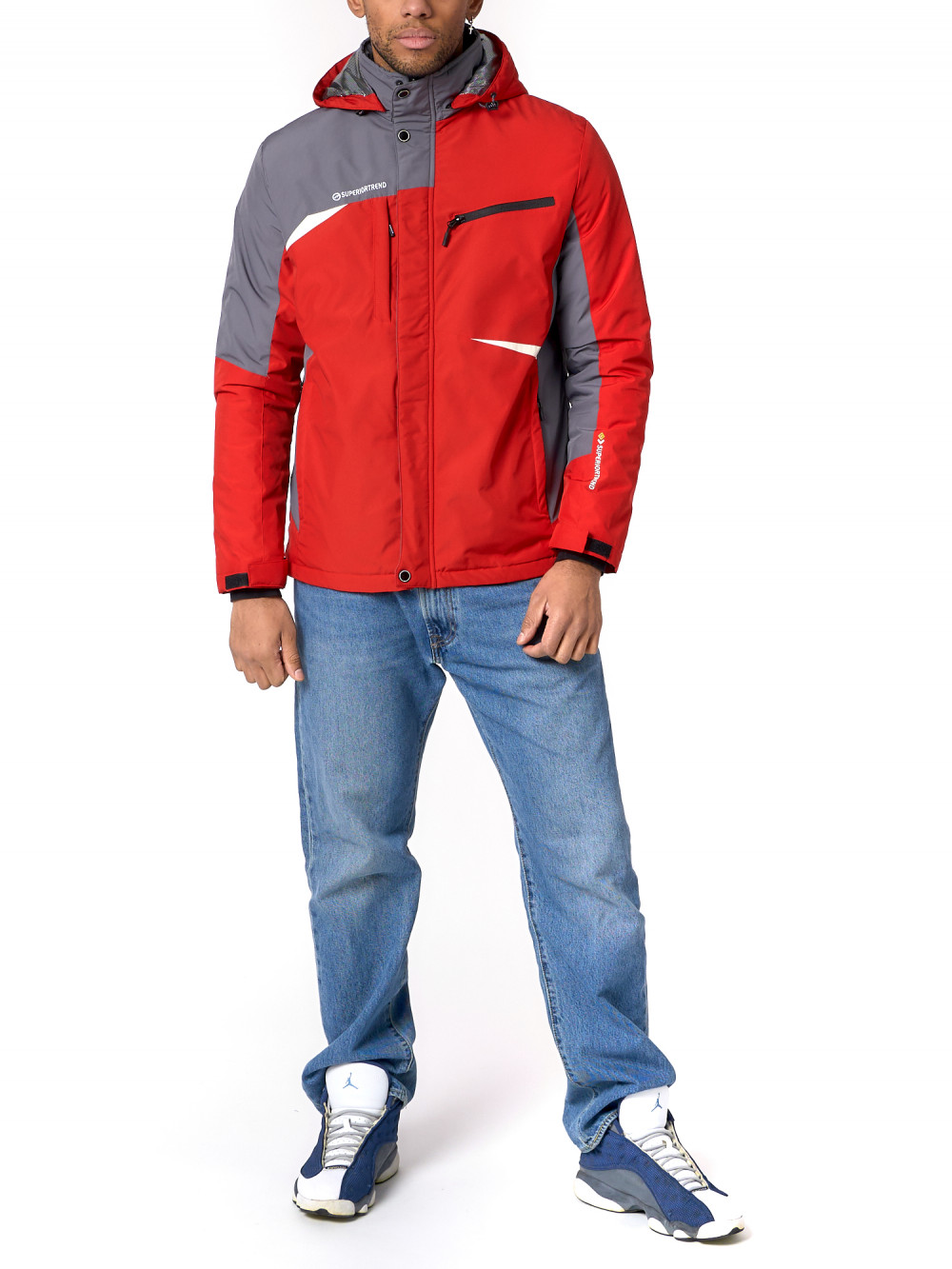 Спортивная куртка мужская NoBrand AD3590 красная XL