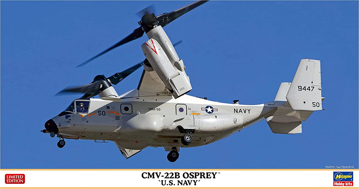 

Сборная модель Hasegawa 1/72 Конвертоплан ВМС США CMV-22B OSPREY 02410