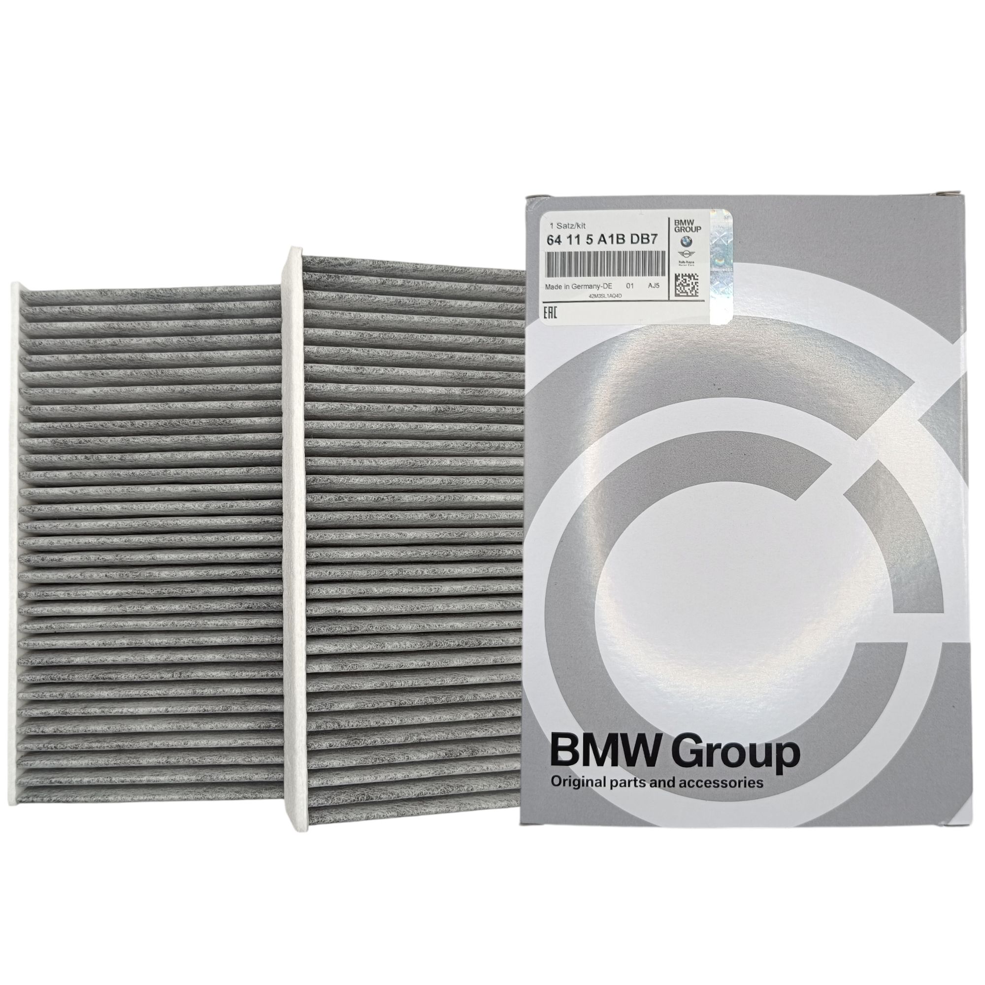 

Фильтр салона угольный BMW, 64115A1BDB7 BMW X5 X6 X7 (G05 G06 G07) 5' G30 G31 F90 / БМВ, 64115A1BDB7