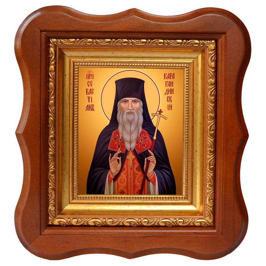 

Севастиан (Фомин), Карагандинский, исповедник. Икона на холсте.