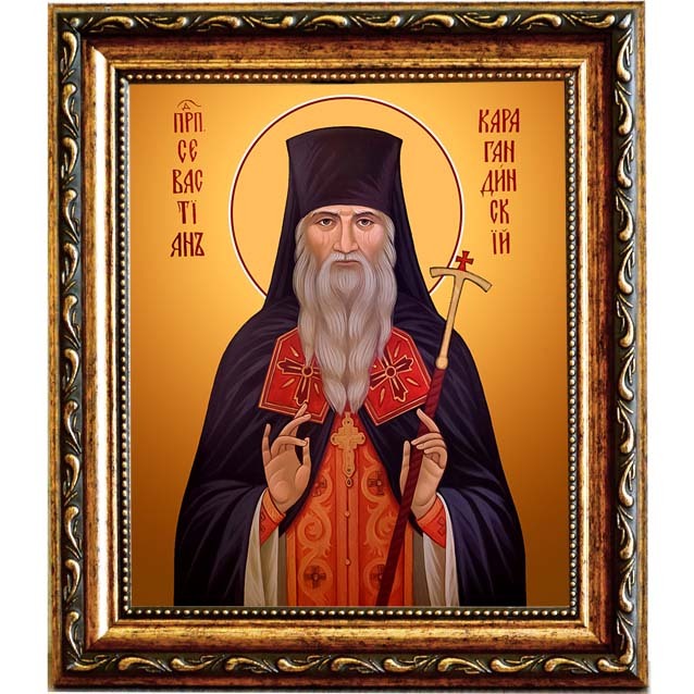 

Севастиан (Фомин), Карагандинский, исповедник. Икона на холсте.