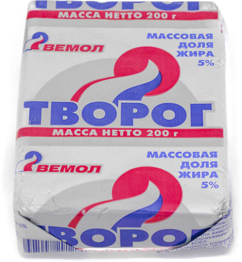 

Творог Вемол 5% бзмж 500 г