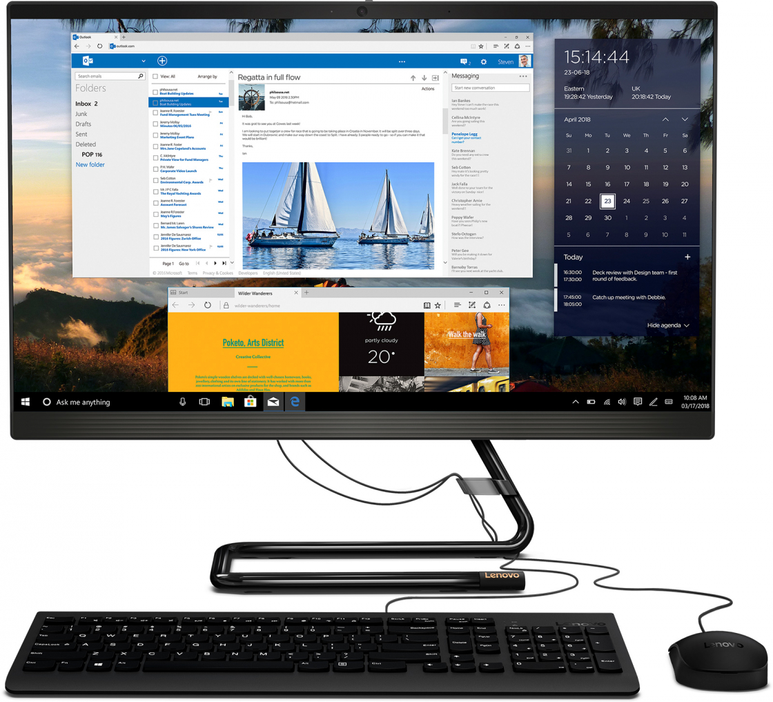 

Моноблок Lenovo IdeaCentre 24ARE05 Black (F0EW002CRK), IdeaCentre 24ARE05