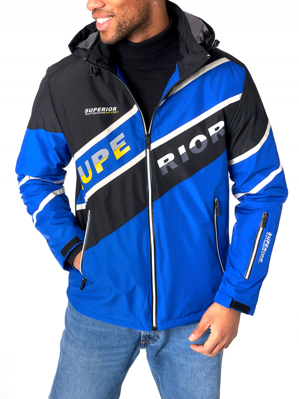 фото Спортивная куртка мужская nobrand ad3583 синяя 3xl