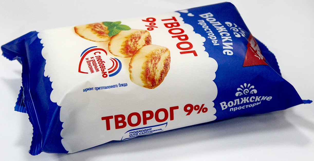 

Творог Волжские Просторы 9% 350 г