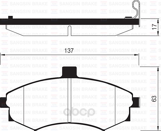 

Тормозные колодки Sangsin brake передние для Hyundai Elantra XD 2000-2006 SP1152