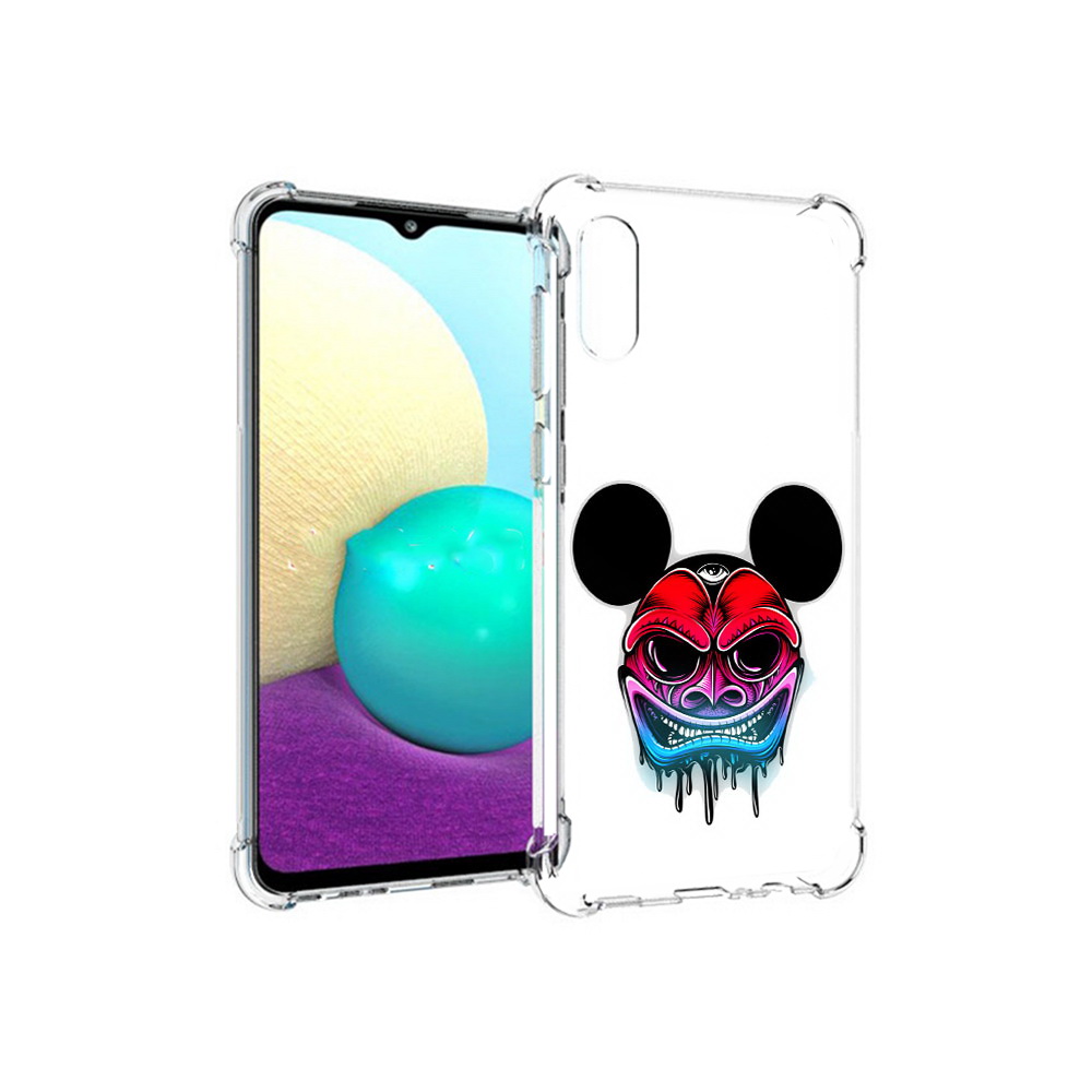 

Чехол MyPads Tocco для Samsung Galaxy M02 микки в маске (PT157689.478.473), Прозрачный, Tocco