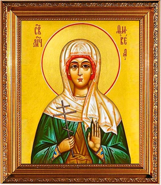 

Февея (Фивея, Вевея, Вивея) Едесская мученица. Икона на холсте.