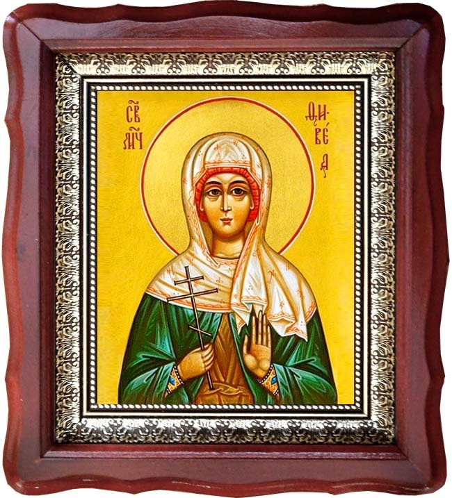 

Февея (Фивея, Вевея, Вивея) Едесская мученица. Икона на холсте.