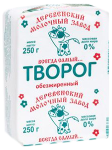 

Творог Деревенский Молочный Завод 0% 250 г