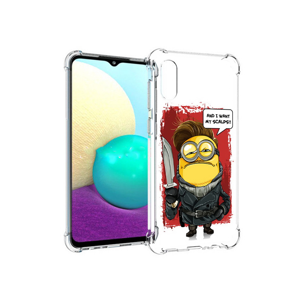 Чехол MyPads Tocco для Samsung Galaxy M02 миньон убийца (PT157689.478.477)