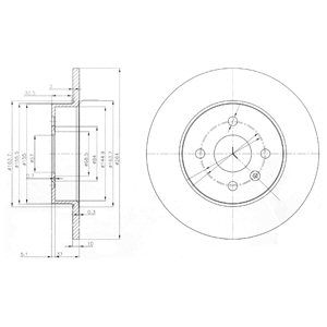 

Тормозной диск DELPHI комплект 1 шт. BG3885C