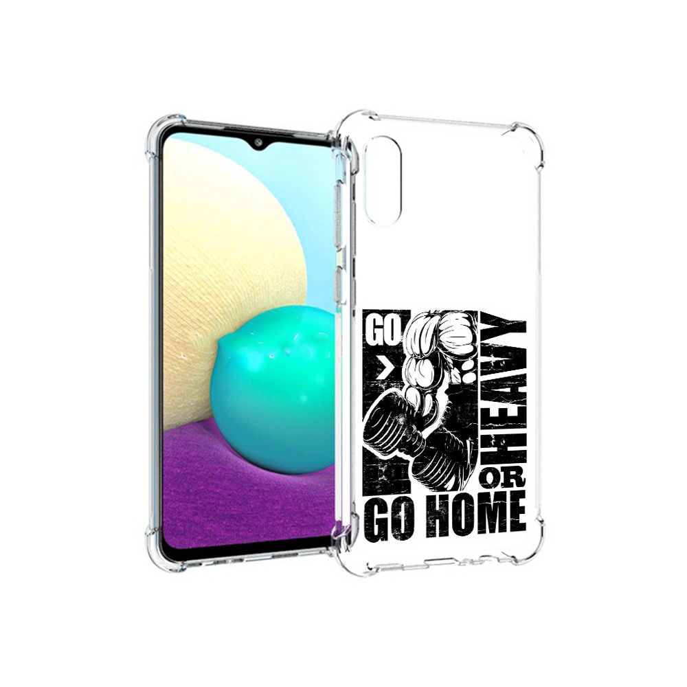 

Чехол MyPads Tocco для Samsung Galaxy M02 накаченные руки (PT157689.478.496), Прозрачный, Tocco