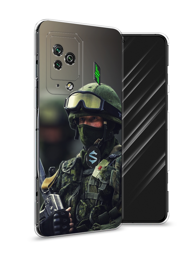 

Чехол Awog на Xiaomi Black Shark 5 Pro "Солдат", Разноцветный, 314150-5