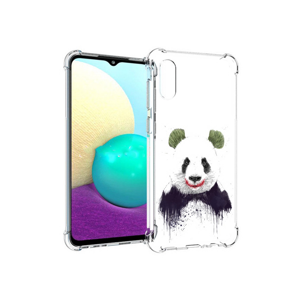 

Чехол MyPads Tocco для Samsung Galaxy M02 панда джокер (PT157689.478.533), Прозрачный, Tocco