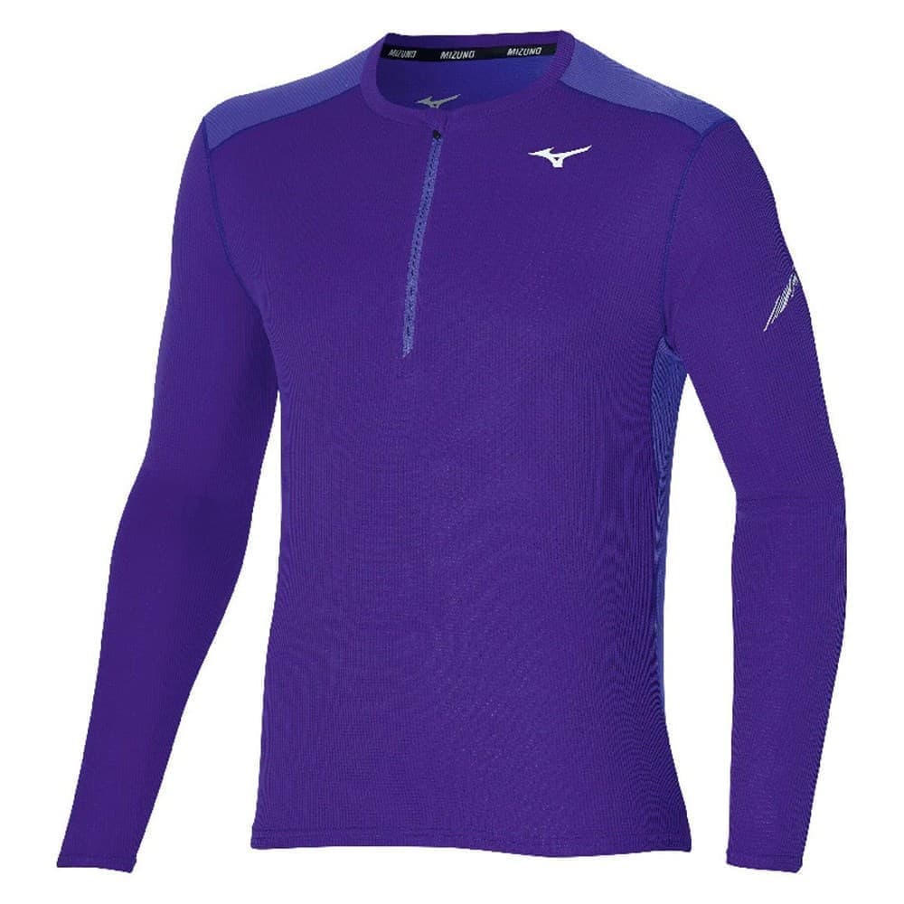 

Лонгслив мужской Mizuno J2GA1520-27 фиолетовый M, J2GA1520-27