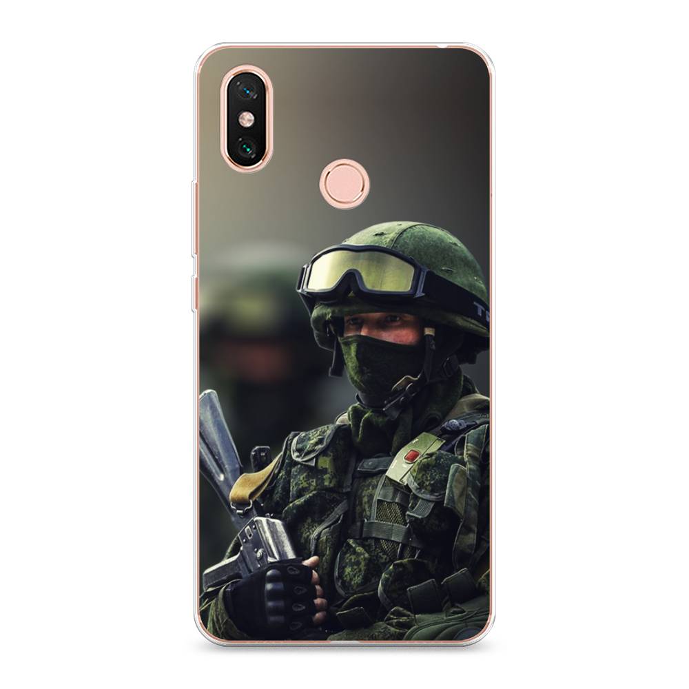 

Чехол Awog на Xiaomi Mi Max 3 "Солдат", Разноцветный, 34350-5