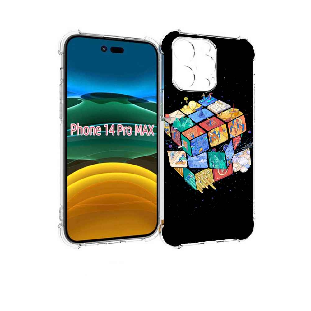 

Чехол MyPads Кубик-Рубика для iPhone 14 Pro Max, Прозрачный, Tocco