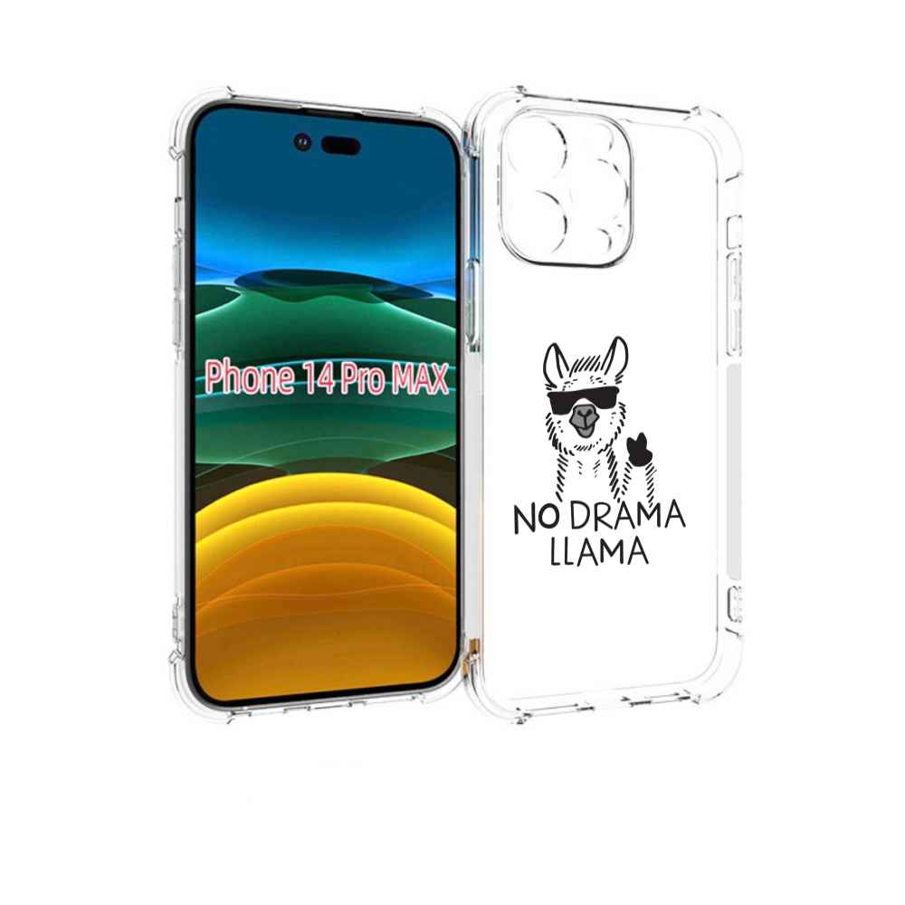 

Чехол MyPads Лама для iPhone 14 Pro Max, Прозрачный, Tocco