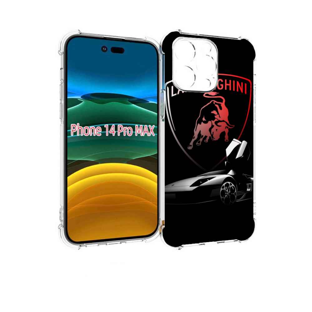 

Чехол MyPads -black мужской для iPhone 14 Pro Max, Прозрачный, Tocco