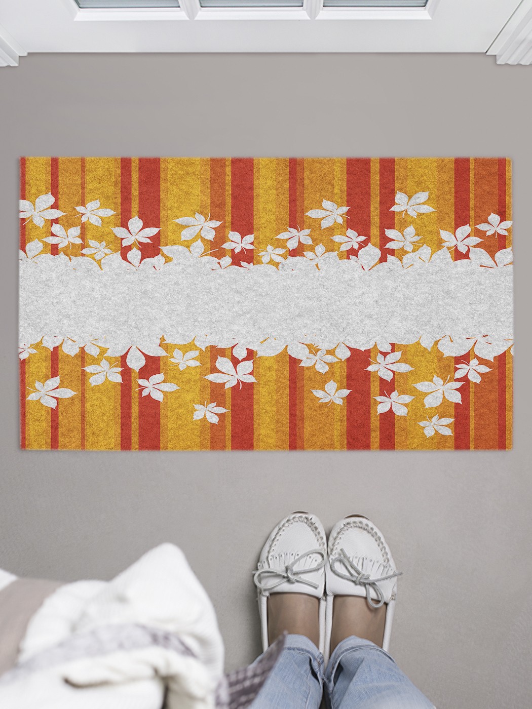 

Придверный коврик в прихожую для обуви, на резиновой основе, 75x45 см door_40378 JoyArty