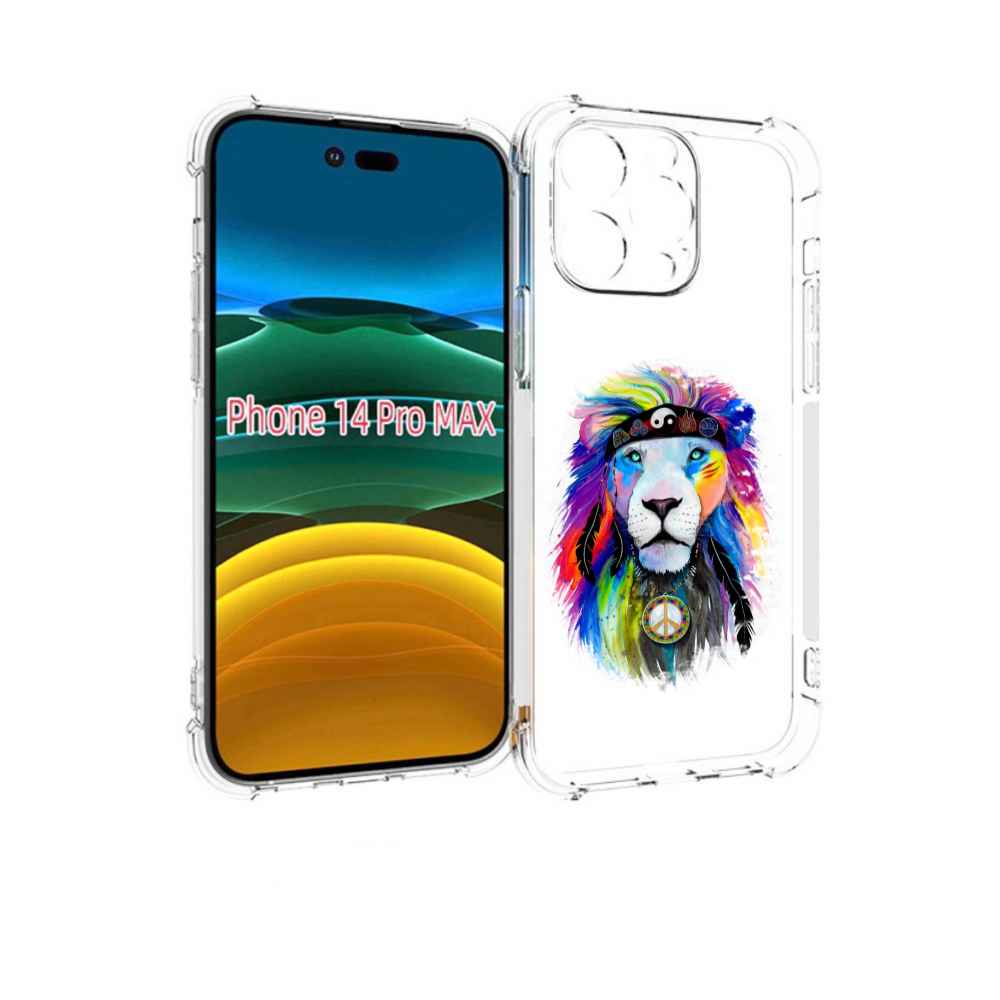 

Чехол MyPads Лев 3 для iPhone 14 Pro Max, Прозрачный, Tocco