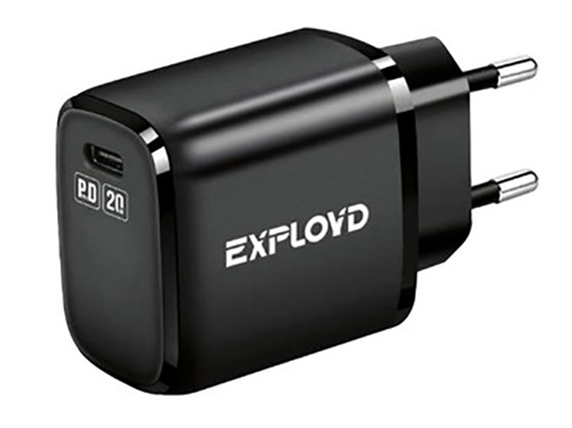 фото Сетевое зарядное устройство exployd ex-z-1332 1xusb type-c 3 а белый