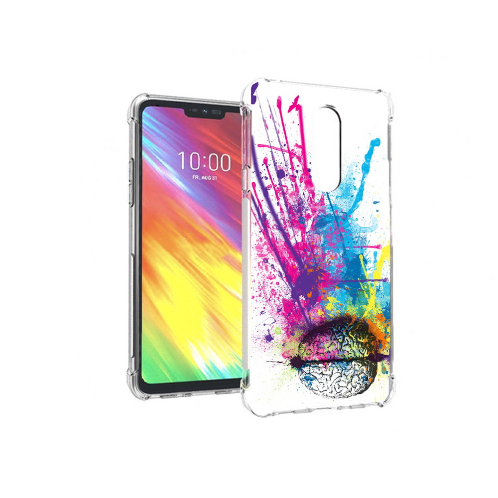 

Чехол MyPads Tocco для LG G7 яркий красочный мозг (PT124618.72.710), Прозрачный, Tocco