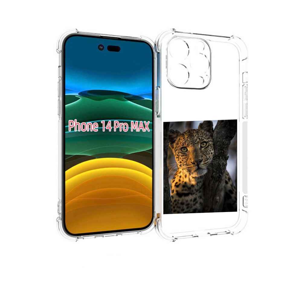 

Чехол MyPads Леопард для iPhone 14 Pro Max, Прозрачный, Tocco