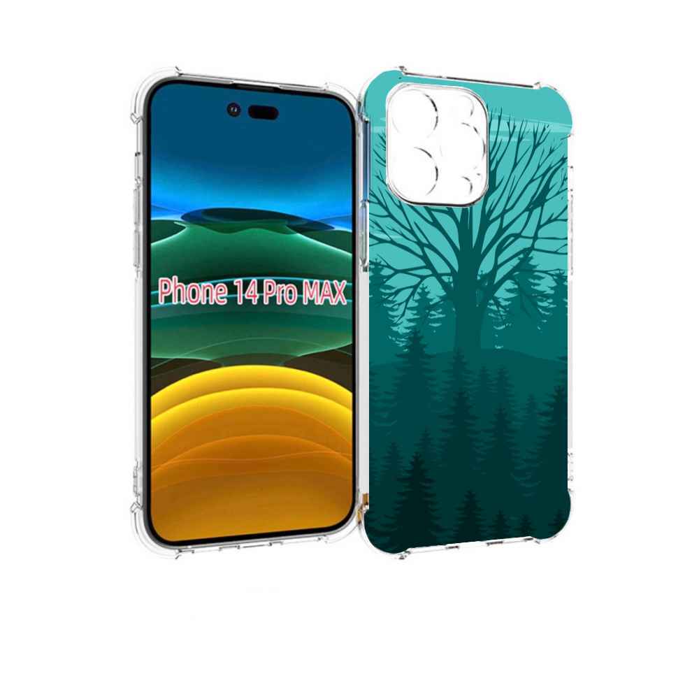 

Чехол MyPads Лес для iPhone 14 Pro Max, Прозрачный, Tocco